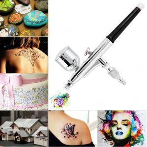 Kit aerographe 0,3 mm 7 CC, mini pistolet pneumatique, pulverisateur de peinture, outils de peinture artistique - Neuf