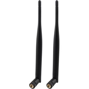 Wqs-2 Paquets Antenne Wifi Bi-Bande 2.4ghz 5ghz 5.8ghz 6dbi Mimo Rp-Sma Mâle Omnidirectionnelle Pour Bateau Amorceur Caméra Sécurité Ip Camera Recul Fpv Routeur Wifi Carte Pcie Réseau Sans Fil-Wqs - Neuf
