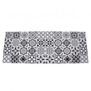 2pcs Autocollant De Porte Noir Blanc Auto-Adhésif 3D 38.5x200cm/15.2x78.7in Décalcomanies de porte étanches pour une apparence brillante - Neuf