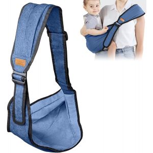 Kalanka-Porte Bébé, Portable Echarpe De Portage Bebe, Porte-Bébé Respirant, Echarpe De Portage Bebe, Écharpe De Portage Réglables, Porte Bebe Naissance Pour Bebe, Nourrissons Jusqu'à 20 Kg-Bleu - Neuf