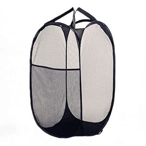 HJLIAN Panier a linge pliable en maille polyester de grande capacite - Neuf