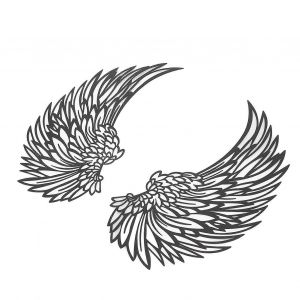 Ailes D'ange Art Mural En Métal Intérieur Extérieur Suspendu En Métal Ailes D'ange Décoration Murale Avec Lumières Led Pour La Maison Chambre Salon Jardin Bureau - Neuf