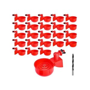 Mangeoire &Agrave; Eau De Poulet Bricolage Pour Volaille Tasses Automatiques D'eau De Poulet Abreuvoir De Volaille De Remplissage Par Gravit&eacute; W - Neuf