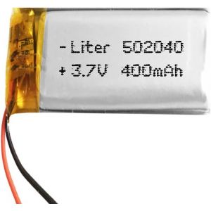 Batterie 502040 LiPo 3.7V 400mAh 1.48Wh 1S 5C Liter Energy Battery pour l'&eacute;lectronique Rechargeable T&eacute;l&eacute;phone Portable Smartwatch GPS-Ne Convient Pas &agrave; la Radiocommande 42x20x5mm (400mAh|502040) - Neuf