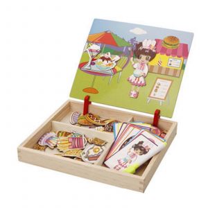 Livre Magn&eacute;tique, Jeu De R&eacute;flexion Portable, Jeu De Simulation, Jeu De Table, Forme Assortie, Pour Enfants Cr&eacute;atifs, Cadeau Pour La F&ecirc;te Des Enfants-09 - Neuf