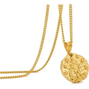 Trahoo-Collier Zodiaque Pour Homme, Collier En Acier Inoxydable Avec Pendentif En Forme De Constellations Pour Homme, Horoscope Astrologie En Relief, Cadeau Pour Femme Et Homme - Neuf