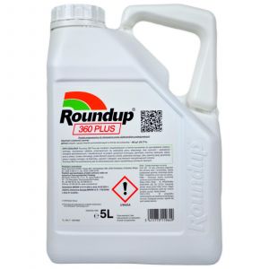 Désherbant Concentré Roundup 360 Plus 5l Total Jardin Systémique - Gazon Pelouse Allée Terrasse - Puissant Mauvaises Herbes Plantes - Neuf