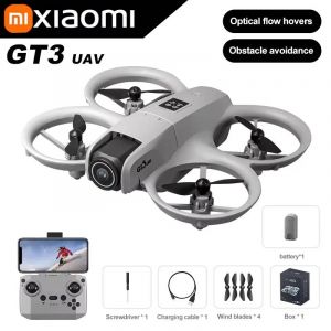 Gt3 Mini Drone Pliable 8k Aérien Hd Photographie Flux Optique Positionnement Cinq Côtés Évitement D'obstacles G-Safe Hélicoptère Drone-Gt3-8k Hd-Grey- - Neuf