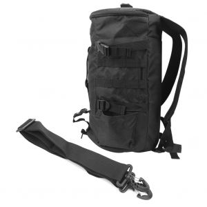Sac A Dos Cylindrique Pour Materiel De Peche, Sac A Bandouliere Pour Canne A Peche, Sacoche D'exterieur Durable, Noir - Neuf