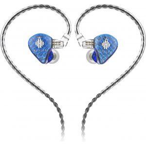 KAL-Ms1-Galaxy Iem Écouteurs Intra-Auriculaires, Ecouteur Filaire, Haute Performance, Double Circuit Magnétique Dynamique, Câble À 2 Broches Détachables 0,78 Mm, Prise 3,5 Mm, Sans Micro - Neuf