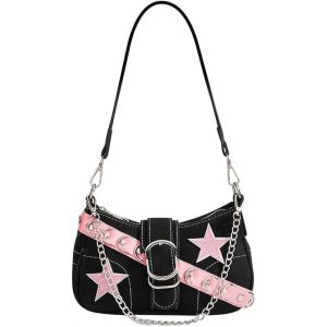 KALANKA-Sac Y2K, Shoujo Y2K Bag, Sac a Main Vintage, Petit Sacs a Main, Sacs &agrave; Porte des Ann&eacute;es 2000, Bag &agrave; Porte Esth&eacute;tique, Adapt&eacute; &agrave; un Usage Quotidien, F&ecirc;tes, S&eacute;ances Photo, Cadeaux - Neuf