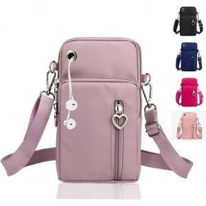 RFCBC-Pochette Portable Bandoulière Femme,Petit Sacoche Telephone Portable Femmes,Petit Portefeuille Sac Bandoulière Téléphone Crossbody Sacoche - Neuf