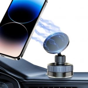 Support magn&eacute;tique pour Voiture, Support pour t&eacute;l&eacute;phone Portable de Voiture pivotant &agrave; 720 &deg; Support Universel de t&eacute;l&eacute;phone &agrave; Ventouse Adsorption sous Vide pour Les Surfaces - Neuf