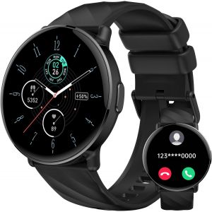 Senior-Montre Connect&eacute;e Homme Femme, 1,39&iquest; Hd &Eacute;cran Tactile Smartwatch Avec Appels Bluetooth, 112+ Sportifs Modes Montre, Montre Intelligente De Surveiller Cardio, Podometre Et Sommeil Pour Andro[L534] - Neuf
