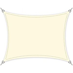 Ulteronixshop-Voile D'ombrage Rectangulaire | Diff&eacute;rentes Tailles | Protection Anti-Uv | Pes Imperm&eacute;able &Agrave; L'eau | Taille: 3 M X 4 M - Neuf