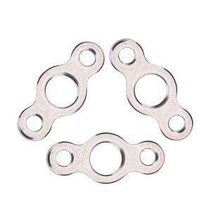 Lot De 10 Connecteurs D'appats En Acier Inoxydable A Trois Trous Pour La Peche Au Jigging (S) - Neuf