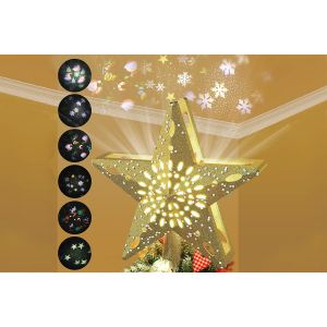 &Eacute;toile de No&euml;l LED avec projecteur et 6 effets de projection pour les d&eacute;corations de f&ecirc;tes - Neuf