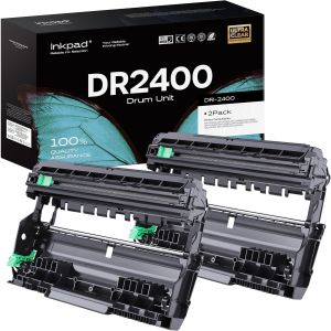 Dr2400 Drum (Drum Unit Only) For Brother Dr-2400 Drum For Brother Dcp-L2530Dw L2510D L2537Dn L2550Dn Hl-L2350Dw L2310D L2357Dw L2370Dn L2375Dw Mfc-L2710D (2 Black) - Neuf
