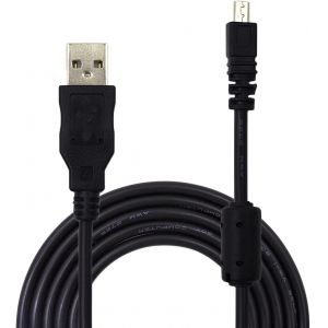 KALANKA-Câble de remplacement UC E6 Câble de données USB UC E16 UC-E17 compatible avec appareil photo numérique Nikon DSLR D750 D5300 D3200 Coolpix L340 L32 A10 P520 S6000 S9200 (1.5M / Noir) - Neuf