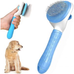 Jgd-Brosse De Toilettage Pour Chien Et Chat - Brosse Auto-Nettoyante Pour Animal Domestique - Outil De Toilettage Avec Bouton De Nettoyage - Outils De Perte De Poils Pour Chiens Et Chats &Agrave; Poils Long - Neuf