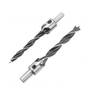 Acier 5 cannelures fraisage foret travail du bois chanfrein alésoir ensemble 3mm-10mm avec clé hexagonale - Neuf