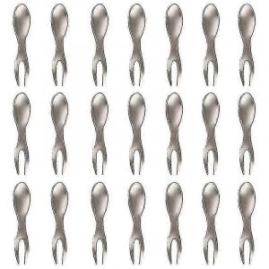Ensemble de 21 brochettes de maïs en acier inoxydable compatibles avec les porte-maïs doux pour barbecue - Neuf
