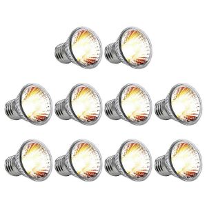 10pcs Reptile Lampe Ampoule Tortue Se Prélassant Ampoules Uv 50w - Neuf