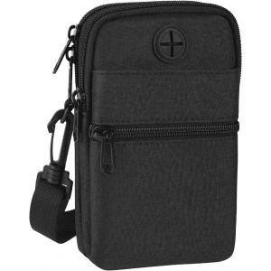 CAUC-Sac Bandouli&egrave;re pour T&eacute;l&eacute;phone Portable, Pochette Unisexe pour T&eacute;l&eacute;phone Cellulaire avec Poche de Blocage RFID, Sac &agrave; Bandouli&egrave;re Mini &eacute;tanche avec Bandouli&egrave;re R&eacute;glable - Neuf