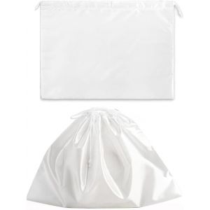 Kalanka-Lot De 2 Pochettes De Rangement En Soie Douce Avec Cordon De Serrage - 30 X 40 Cm - Anti-Poussi&egrave;re - Grande Taille - Pour Prot&eacute;ger Les Sacs &Agrave; Main, Les Chaussures, Les Bottes, Les Voyages - Neuf