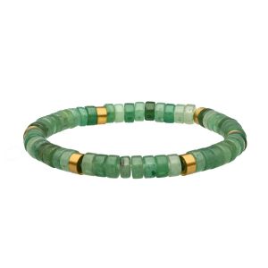 Bracelet Chakra Perles Heishi Aventurine - Neuf