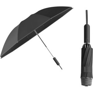 Parapluie pliable invers&eacute; avec poign&eacute;e en relief, ouverture/fermeture automatique, protection contre la pluie/le soleil/99 UV/bloquant UPF 50, compact, coupe-vent/imperm&eacute;able, parasol de golf portable - Neuf