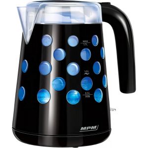Mcz-86C Mcz-86/C Bouilloire &Eacute;lectrique 1,7 L, R&eacute;cipient En Plastique Sans Bpa, Sans Fil 360&deg;, Arr&ecirc;t Automatique, Int&eacute;rieur &Eacute;clair&eacute;, Noir, 2200W, 1.7 Liters - Neuf