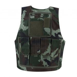 Gilet De Camouflage Pour Enfants, Equipement Militaire, Jeu De Combat, Uniforme (Camouflage Jungle) - Neuf