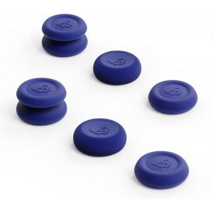Skin, Cqc Et Fps Bleu Néon, 3 Paires (6 Pièces) De Poignées De Pouce, Capuchon De Joystick Analogique Pour Manette Nintendo Switch Pro Et Manette Ps5 / Ps4 / Slim/Pro - Neuf
