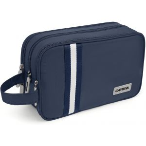 KALANKA-Trousse de Toilette Homme Voyage Sac de Toilette Grande Capacité Trousse Maquillage Sac Cosmétique Imperméable Trousse de Toilette (Bleu, 5.51L) - Neuf