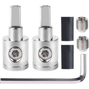 Réducteur De Fil De Calibre 1/0 À Calibre 4,2 Adaptateurs De Réducteur D'Entrée D'Amplificateur De Puissance/Amplificateur De Terre Pour Voiture,En Laiton Nickelé[Z90] - Neuf