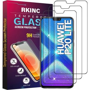Verre Tremp&eacute; [Lot De 3] Pour Huawei P20 Lite, Nova 3e, Film Protection &Eacute;cran, Duret&eacute; 9h 0,33 Mm Hd Glass [Garantie &Agrave; Vie][Sans Bulles D'air][R&eacute;sistant Aux Rayures] - Neuf