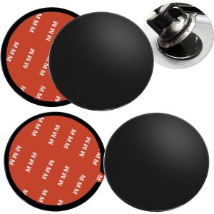 VornixorSarlshop-4 Pack 73mm Disques de Montage Adh&eacute;sifs pour Tableau de Bord, 2,87 Pouce Disque de Montage de Ventouse Universelle pour Ventouse Support de T&eacute;l&eacute;phone et Garmin Sat Nav GPS Dash Cam S - Neuf