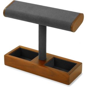 Présentoir De Montres En Bois, Porte-Bracelets, Présentoir À Bijoux, Présentoir Pour Homme Et Femme (Beige) - Neuf