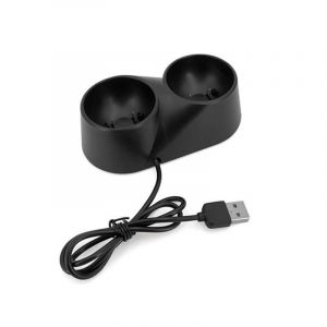 Station De Charge Double Pour Ps3/ Ps4, Contrôleur De Mouvement Vr, Playstation Move, Noir, B1u1 - Neuf