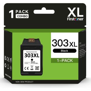 303XL Cartouche Noire,303XL Cartouches d'encre Compatible avec HP 303 Cartouches d'encre pour Envy Photo 6230 6220 6232 7130 7134 7830 Inspire 7220e 7224e 7920e 7924e Tango X(1 Noir) - Neuf