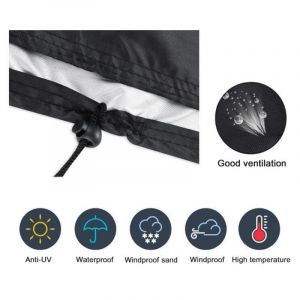 Housse de protection pour tondeuse autoportée, grande taille, résistante aux UV et imperméable, pour COX, HUSQVARNA, MTD, JOHN DEERE, MURRAY, ROVER, GREENFIELD(S) - Neuf