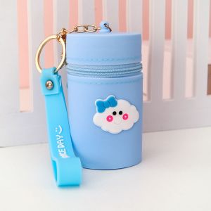 Petit Trousseau De Porte-Monnaie, Seau Keychain Porte-Monnaie Changer La Poche De Silicone Keychain Porte-Monnaie Porte-Monnaie - Neuf