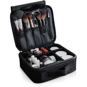 Trousse À Maquillage Maquillage Cas Sac De Maquillage Sac De Rangement Trousse De Voyage Malette Maquillage Noir - Neuf