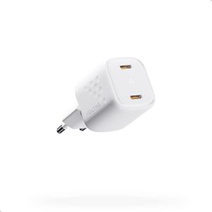 Kal-Chargeur Usb-C Double 30w Gan, Prise Charge Rapide Blanc Pd3.0 Pps Noir Compact Et Portable Compatible Avec Macbook Air, Iphone 14/13/Pro/Pro Max/Mini/12/11, Samsung, Xiaomi Avec Huawei - Neuf