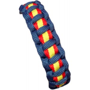 Eryi-Bracelet Drapeau De L'espagne Pour Homme Et Femme. Bracelet En Corde Tressée. Bracelet En Cuir Et Tissu Espagnol Avec Fermoir. - Neuf