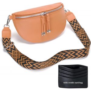 KALANKA-Sac Banane Femme Orange Sac Bandoulière Femme Petit Sac a Main Femme Bandoulieres Pochette Telephone Portable - Neuf
