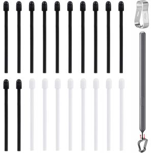20 Morceaux Pointes De Stylet Tactile De Remplacement,Cadre De Fixation Pointe Du Stylet,Pointes De Remplacement Avec Outil,Pour Samsung Galaxy Tab S6,S7,S8,S22ultra,S23ultra,Note10,Note20 - Neuf