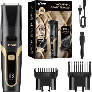 Tondeuse À Barbe Électrique Rechargeable Pour Homme, Étanche Ipx7 (De 1 Mm À 20 Mm), Avec Charge De Type C, Écran Lcd (Noir) - Neuf