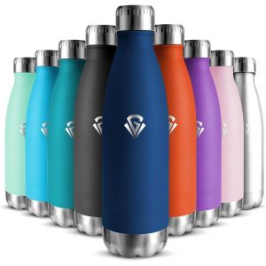 Gourde Isotherme Enfant 500ml, Acier Inoxydable 18/8, Bouteille Isotherme, Sans Bpa, Gourde Enfant, , Water Bottle, Étanche Double Isolation, Bouteille Inox Pour Camping, École, Gym - Neuf